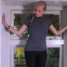 WetPlace: Beautiful Eileen Taking Shower In Black Leggings