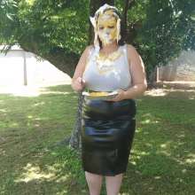 Darkabyss445: Custard Cream Pies in Leather Skirt Business Attire Part 1
