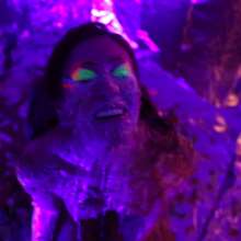 messyhot: Encina Has Her First Cake Experience with a Blacklight Cake