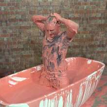 WamtasticUK: Freddie in Bath of Thick Pink Slime