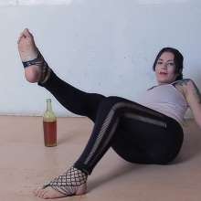 lovingmessy4you: Honey Barefeet, Socks and Mesh