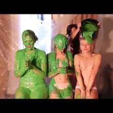 RevSlymsford: Kaydens, Jade, Nicole and Morrgan Get Green Slimed