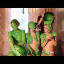 RevSlymsford: Kaydens, Jade, Nicole and Morrgan Get Green Slimed