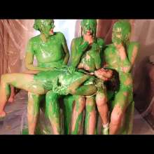 RevSlymsford: Kaydens, Jade, Nicole and Morrgan Get Green Slimed