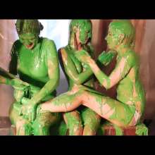 RevSlymsford: Kaydens, Jade, Nicole and Morrgan Get Green Slimed