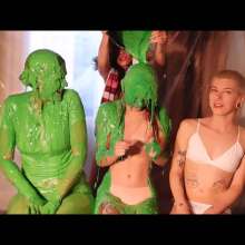 RevSlymsford: Kaydens, Jade, Nicole and Morrgan Get Green Slimed