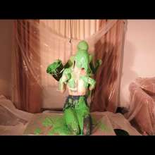 RevSlymsford: Kaydens and Jade Pie and Slime Each Other Wearing Pantyhose