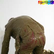 WamtasticUK: MessySte Red Suit Mud Bath