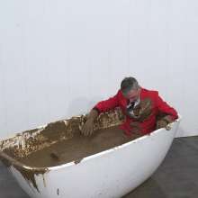 WamtasticUK: MessySte Red Suit Mud Bath