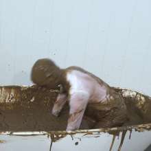 WamtasticUK: MessySte Red Suit Mud Bath