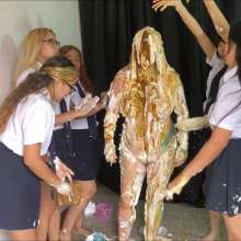RevSlymsford: Naughty Schoolgirls Take Messy Revenge On Milf Teacher Lily