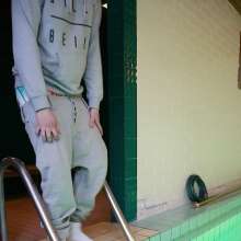 vstyle83: Pool Time in Humor Sweatpants