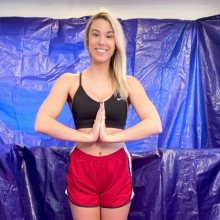 Slimed Models: Scarlett's Very Messy Yoga Lesson