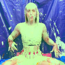Slimed Models: Scarlett's Very Messy Yoga Lesson