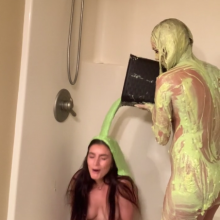 Slimed Models: Zoe and Dani Get Naked, Slimy, and Smelly!