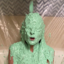 Slimed Models: Vivi Gets the Green Fishy Slime, Again!