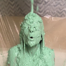 Slimed Models: Vivi Gets the Green Fishy Slime, Again!
