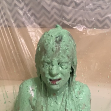 Slimed Models: Vivi Gets the Green Fishy Slime, Again!