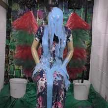 LiquidX: The Human Carwash: Issy in Blue Dress