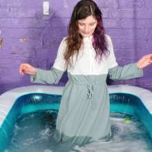 DungeonMasterOne: Maude's two tone dress bath and underwear dip