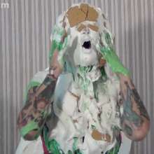 Anglefan: Scarlett Storm gets slimed dressed as a sexy clown!