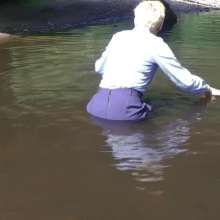 DungeonMasterOne: Susie in Wet Skirt Uniform