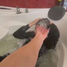 Wet Live Team: We Wash Danio's Head in the First Person, Wet Pumped Man