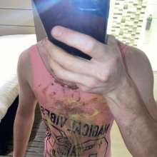 messy944: Ruining my girly swimsuit