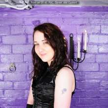 DungeonMasterOne: Lady Rose drenched in custard in a PVC catsuit and satin corset!