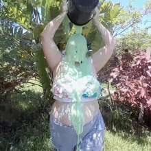Darkabyss445: Bikini Top Messy Gunge and Pies
