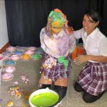 RevSlymsford: Brenda And Luna: Schoolgirl Bully Uses Wam To Trash Nerd