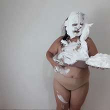 Darkabyss445: Creamed Face and Underwear Cream Filling