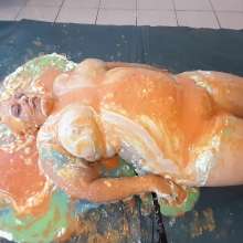 Darkabyss445: Darkabyss Gunged While Wearing Nothing but Her Bday Suit