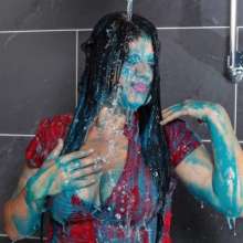 WAM Photography: WAM Photography--Bea is slimed in green and blue