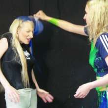 RevSlymsford: Jessie and Annabelle  Sportswear Mess and Cutting!