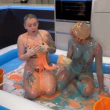 WAMfuns Messy Forfeits: Kacie And Natalia At The Gunge Spa