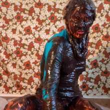 RevSlymsford: Kaydens Chocolate Batter Messy Fun In Turtleneck.