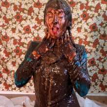 RevSlymsford: Kaydens Chocolate Batter Messy Fun In Turtleneck.