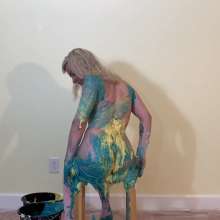 RevSlymsford: Kaydens In Pantyhose Gets Messy With Cake, Pies + Slimes
