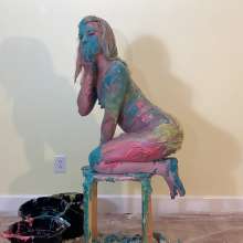 RevSlymsford: Kaydens In Pantyhose Gets Messy With Cake, Pies + Slimes