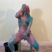 RevSlymsford: Kaydens In Pantyhose Gets Messy With Cake, Pies + Slimes