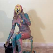 RevSlymsford: Kaydens In Pantyhose Gets Messy With Cake, Pies + Slimes