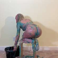 RevSlymsford: Kaydens In Pantyhose Gets Messy With Cake, Pies + Slimes