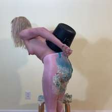 RevSlymsford: Kaydens In Pantyhose Gets Messy With Cake, Pies + Slimes
