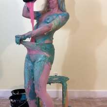 RevSlymsford: Kaydens In Pantyhose Gets Messy With Cake, Pies + Slimes