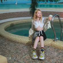 Wet Live Team: Modeling Full Soaking in a School Outfit without a Bra