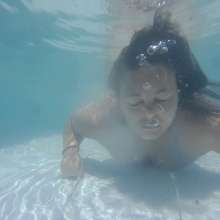 Darkabyss445: Naked Bouncing Boobs Underwater