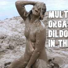 VioletVixen: Naked Mud Dildo Multiple Orgasms