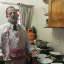 OnlyErotic_69: Naughty Naked Chef Punished with Custard Pies and Batter