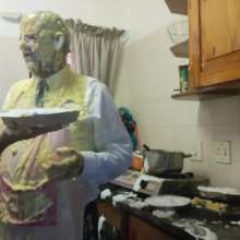 OnlyErotic_69: Naughty Naked Chef Punished with Custard Pies and Batter